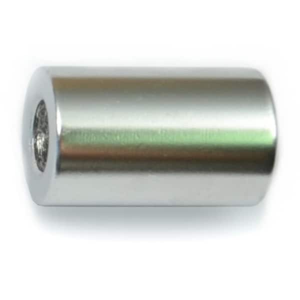 Midwest Fastener Round Spacer, Polished Stainless Steel, 5/8 in Overall Lg, 5/16 in Inside Dia, 3 PK 33334 - main